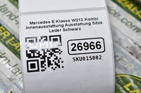 Mercedes E Klasse W212 Kombi Innenausstattung Ausstattung Sitze Leder Schwarz Bild 10
