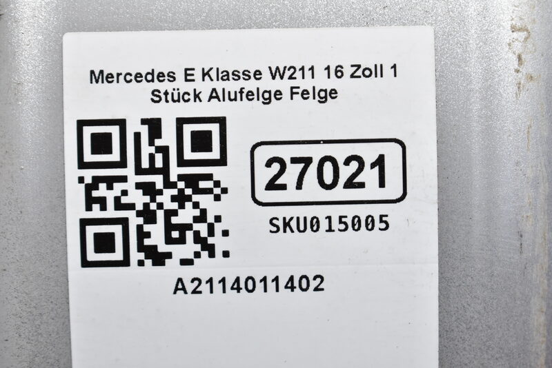 Mercedes E Klasse W211 16 Zoll 1 Stück Alufelge Felge A2114011402 Bild 10