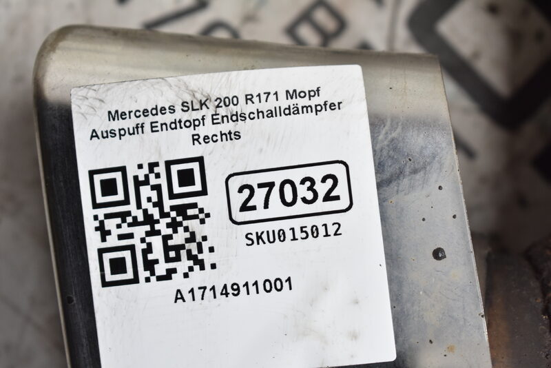 Mercedes SLK 200 R171 Mopf Auspuff Endtopf Endschalldämpfer Rechts A1714911001 Bild 7