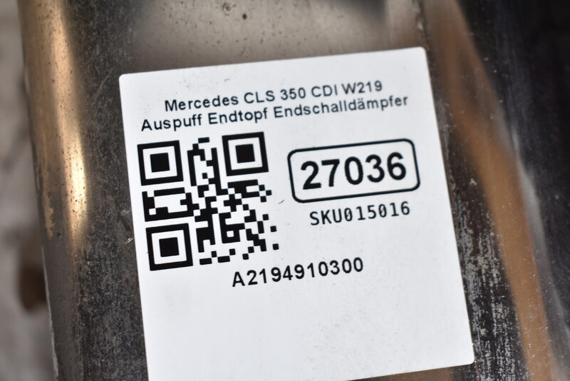 Mercedes CLS 350 CDI W219  Auspuff Endtopf Endschalldämpfer A2194910300 Bild 6