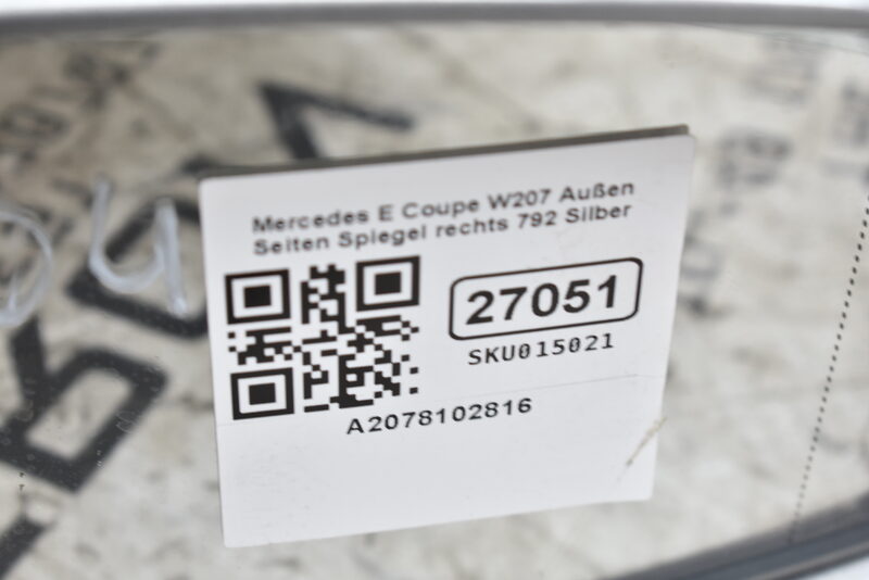 Mercedes-Benz E Coupe W207   Außen Seiten Spiegel rechts 792 Palladium Silber A2078102816 Bild 8