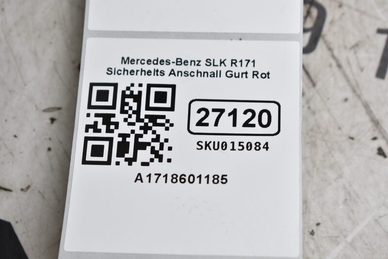 Mercedes-Benz SLK R171 Sicherheits Anschnall Gurt Rot A1718601185 Bild 4