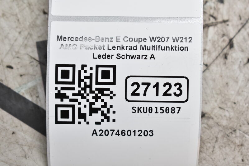 Mercedes-Benz E Coupe W207 W212 AMG Packet Lenkrad Multifunktion Leder Schwarz A2074601203 Bild 9
