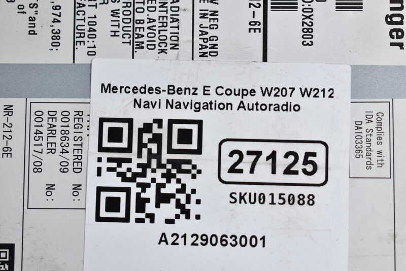 Mercedes-Benz E Coupe W207 W212 Navi Navigation Autoradio A2129063001 Bild 5