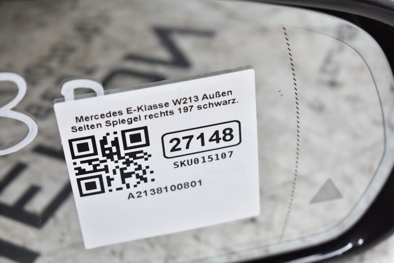 Mercedes-Benz E-Klasse W213   Außen Seiten Spiegel rechts 197 Obsidianschwarz met. A2138100801 Bild 9