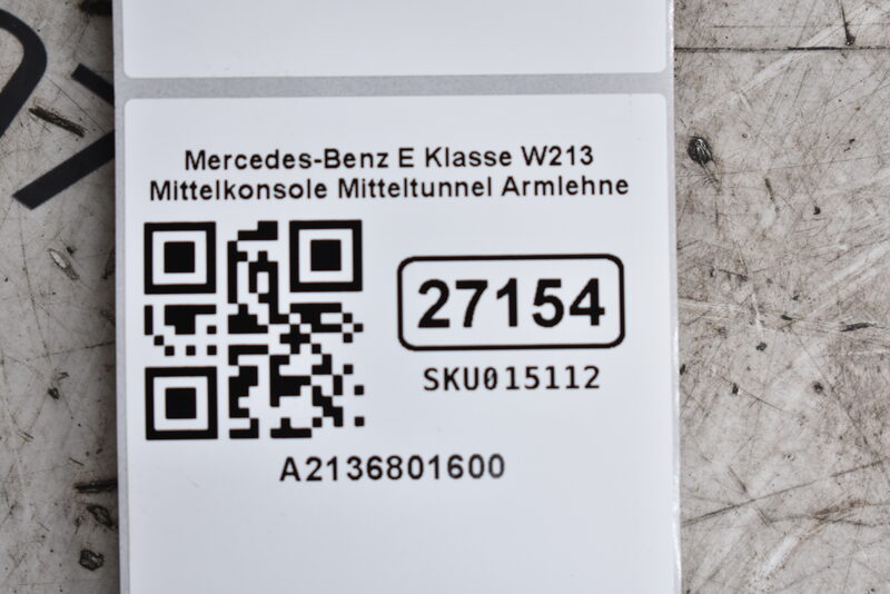 Mercedes-Benz E Klasse W213  Mittelkonsole Mitteltunnel Armlehne  A2136801600 Bild 10
