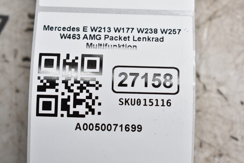 Mercedes-Benz E Klasse W213 W177 W238 W257 W463 AMG Packet Lenkrad Multifunktion Leder  A0050071699 Bild 7