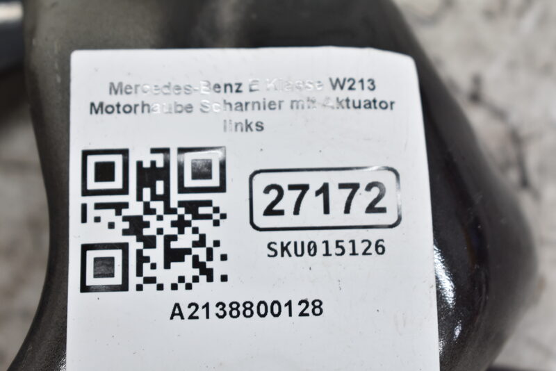 Mercedes-Benz E Klasse W213  Motorhaube Scharnier mit Aktuator links A2138800128 Bild 5