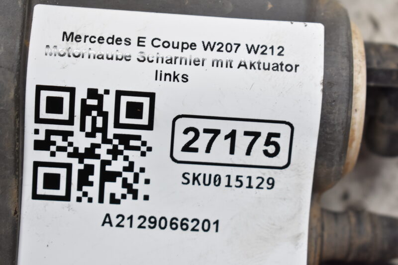Mercedes-Benz E Coupe W207 W212 Motorhaube Scharnier mit Aktuator links A2129066201 Bild 5