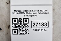 Mercedes-Benz E Klasse 220 CDI W213 OM654 Motorraum Kabelbaum Leitungssatz Bild 8
