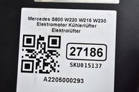 Mercedes S600 W220 W215 W230 Elektromotor Kühlerlüfter Elektrolüfter A2205000293 Bild 6