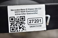 Mercedes-Benz E Klasse 220 CDI W213 W205 Elektromotor Kühlerlüfter Elektrolüfter A0999062100 Bild 6