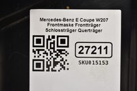 Mercedes-Benz E Coupe W207  Frontmaske Frontträger Schlossträger Querträger Bild 5