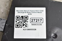 Mercedes-Benz E Klasse W213  SAM Steuergerät Body Control Modul BCM A2139003326 Bild 5