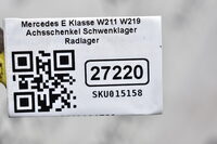 Mercedes-Benz E Klasse W211 W219 Achsschenkel Schwenklager Radnabe Radlager Radträger A2113304720 Bild 6