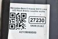 Mercedes-Benz E Klasse W213  Limousine LED Rück Brems Leuchte rechts A2139068000 Bild 6
