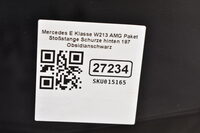 Mercedes-Benz E Klasse W213 Limo AMG Paket Stoßstange Schurze hinten 197 Obsidianschwarz met. Bild 6
