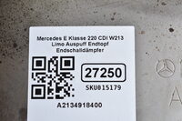 Mercedes-Benz E Klasse 220 CDI Limousine W213  Auspuff Endtopf Endschalldämpfer A2134918400 Bild 6