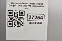 Mercedes-Benz C-Klasse W204 Coupe Tür  rechts 775 Iridiumsilber met. Bild 5