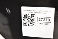 Mercedes E Klasse W210 Limo Tür  hinten rechts Schwarz Bild 7