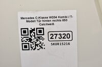 Mercedes-Benz C-Klasse W204 Kombi / T-Modell Tür  hinten rechts 650 Calcitweiß Bild 7