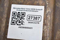 Mercedes-Benz Viano  W639 Auspuff Endtopf Endschalldämpfer A6394900401 Bild 7