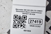 Mercedes 200 220 250 CDI OM651 Motorblock Block Kolbenfresser 651924 651911 Bild 11