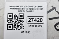 Mercedes 200 220 250 CDI OM651 Motorblock Block Kolbenfresser Zylinder-1 651912 Bild 11