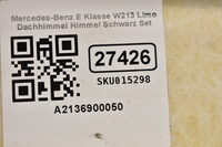 Mercedes-Benz E Klasse W213 Limo Dachhimmel Himmel Schwarz Set A2136900050 Bild 9