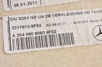 Mercedes-Benz C-Klasse W204 Kombi / T-Modell Dachhimmel Himmel Schwarz Set A2046906850 Bild 15