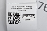 VW T5 Transporter Multivan Türverkleidung Türpappe Tür Verkleidung Bild 10