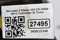 Mercedes C Klasse 220 CDI W204 W212 Turbolader Bi Turbo A6510904180 Bild 8