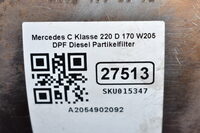 Mercedes C Klasse220 D 170 W205  DPF Diesel Partikelfilter PF0057 A2054902092 Bild 6