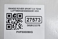 RANGE ROVER SPORT 3.0 TDV6 LUFTMENGENSENSOR VDO PHF500090G Bild 6
