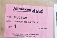 Land Rover Defender 1983-1994 Vorne Links Fensterheber Manuell MUC3025 Bild 4