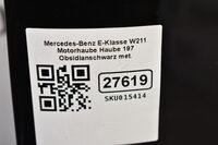 Mercedes-Benz E-Klasse W211 Motorhaube Haube 197 Obsidianschwarz met. Bild 5