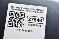 Mercedes E Klasse W212 Kotflügel Vorne Rechts 755 Tenoritgrau Met A2128810201 Bild 6