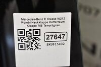 Mercedes-Benz E Klasse W212 Kombi Heckklappe Kofferraum Klappe 755 Tenoritgrau Bild 6