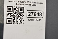 Mazda 2 Facelift Baujahr 2010 Stoßstange Schurze vorne Grau Bild 7