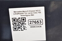 Mercedes-Benz E Klasse W212 Limo/Kombi Tür vorne links 755 Tenoritgrau Met Bild 5