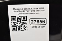 Mercedes-Benz E Klasse W211 Limo/Kombi Tür vorne links 197 Obsidianschwarz met. Bild 5