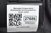 Mercedes E Klasse W212 Scheinwerfer mit Kurvenlicht Bi-Xenon rechts A2128201039 Bild 7