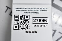 Mercedes E CLS SL 55 / 63 AMG W211 SL55 R230  Bremssattel Bremse Satz Brembo Hinten 20804302 Bild 11