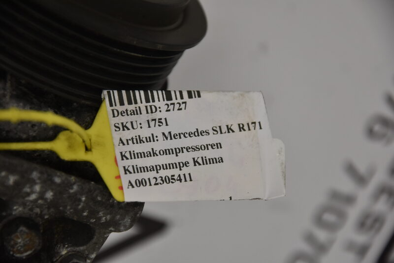 Mercedes W203 W209 W211 W219 R230 R171  Klimakompressor Klima Pumpe A0012305411 Bild 5