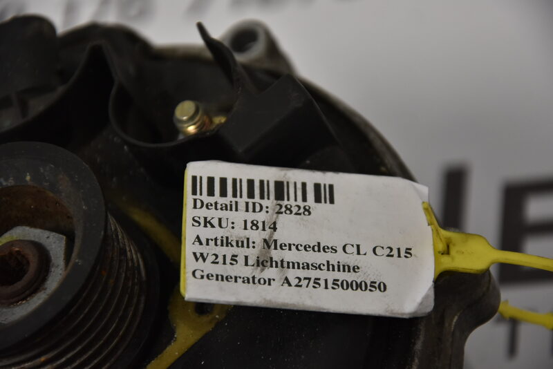 Mercedes CL S SL 600 65 AMG W220 R230 W215  Lichtmaschine Generator A2751500050 Bild 5