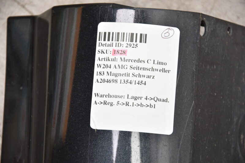 Mercedes C Limo W204 AMG Seitenschweller 183 Magnetit Schwarz A204698 1354/1454 Bild 9