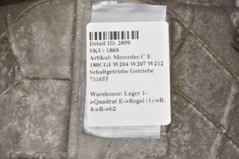 Mercedes C E 180CGI W204 W207 W212 Schaltgetriebe Getriebe 711655 Bild 5