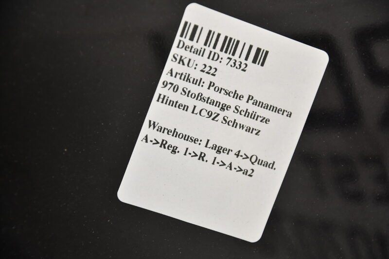 Porsche Panamera 970 Stoßstange Schürze Hinten LC9Z Schwarz Bild 10
