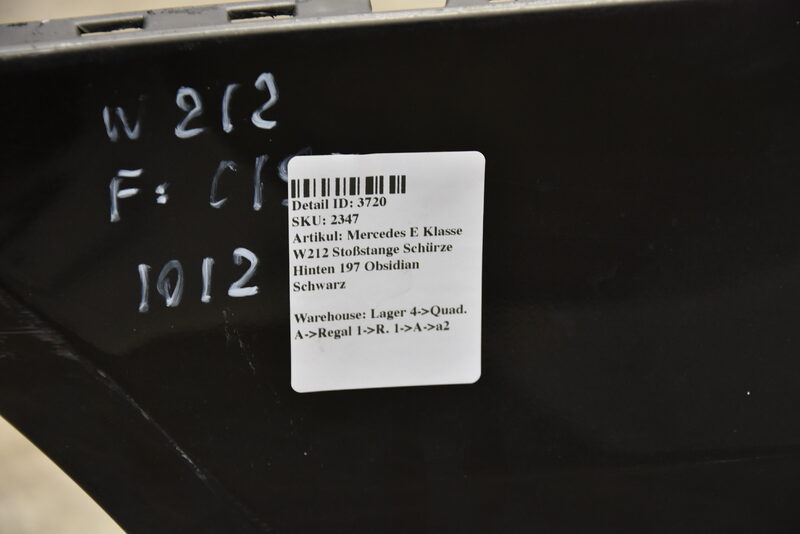 Mercedes E Klasse W212 Stoßstange Schürze Hinten 197 Schwarz Bild 6
