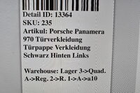 Porsche Panamera 970 Türverkleidung Türpappe Verkleidung Schwarz Hinten Links Bild 5